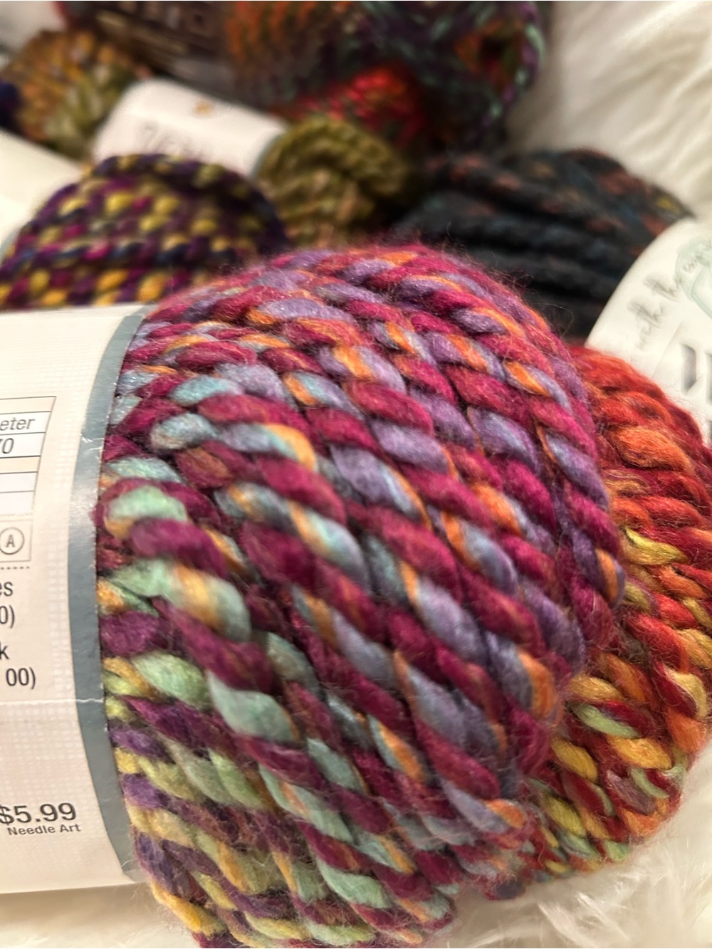 Multicolor Bulky Yarn Collection - Assorted Jewel Tones - Picture 5 of 11